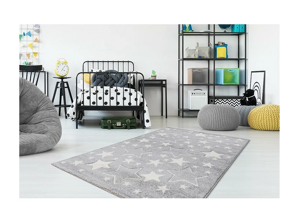 Kinderteppich 170x120cm, Design A923O in Grau - Komfort und Eleganz für Ihr Interieur