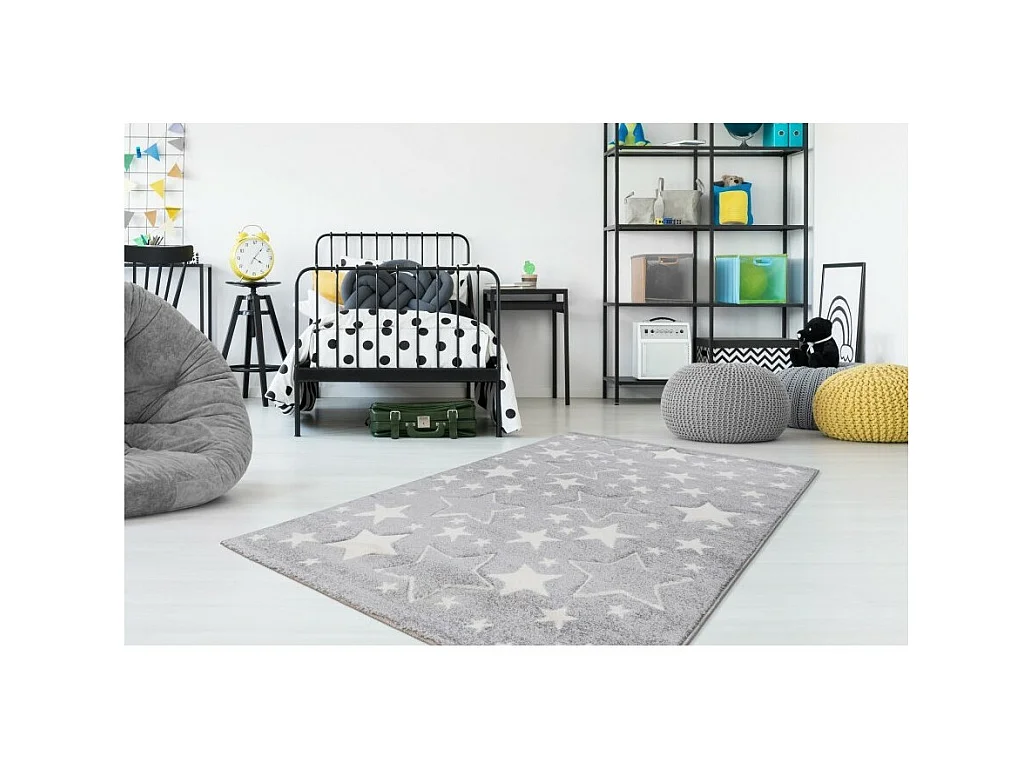 Kindertapijt 170x120cm, design A923O in grijs - Comfort en elegantie voor uw interieur