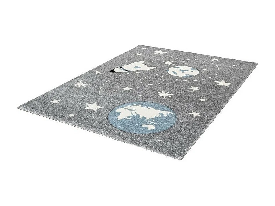 Tapis enfant 170x120cm, design A033O coloris gris - Confort et élégance pour votre intérieur