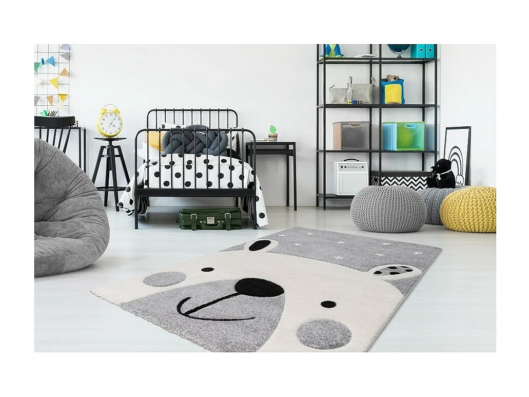 Kinderteppich 170x120cm, Design A323O, Farbe Grau - Komfort und Eleganz für Ihr Interieur