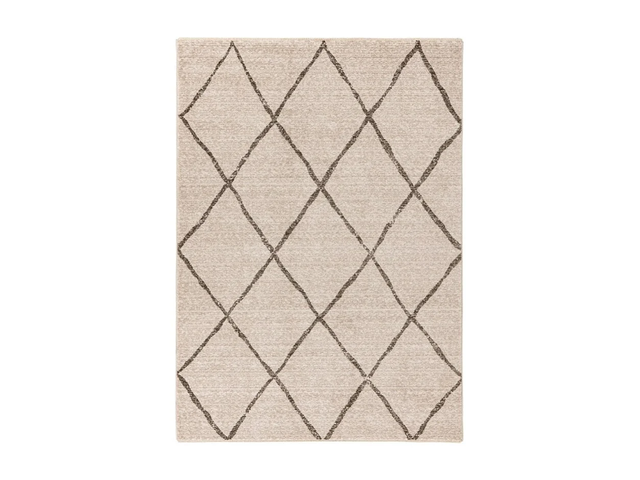 Tapis 290x200cm, design A105R coloris beige - Confort et élégance pour votre intérieur