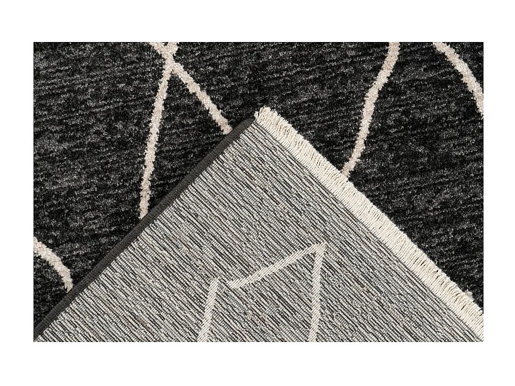 Tapis 230x160cm, design A205R coloris graphite - Confort et élégance pour votre intérieur