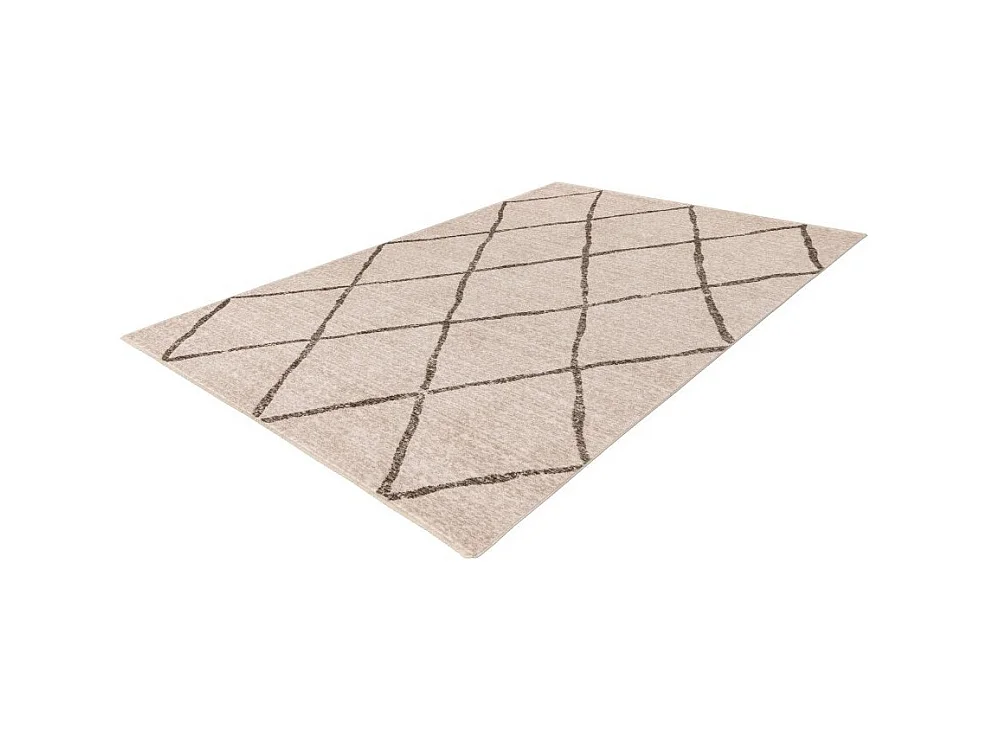 Tapis 150x80cm, design A105R coloris beige - Confort et élégance pour votre intérieur