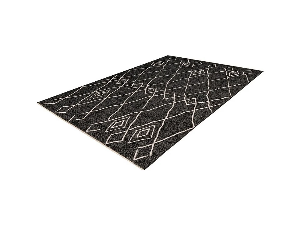 Tapis 290x200cm, design A205R coloris graphite - Confort et élégance pour votre intérieur