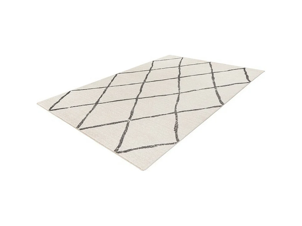 Tapis 230x160cm, design A105R coloris Ivoire - Confort et élégance pour votre intérieur