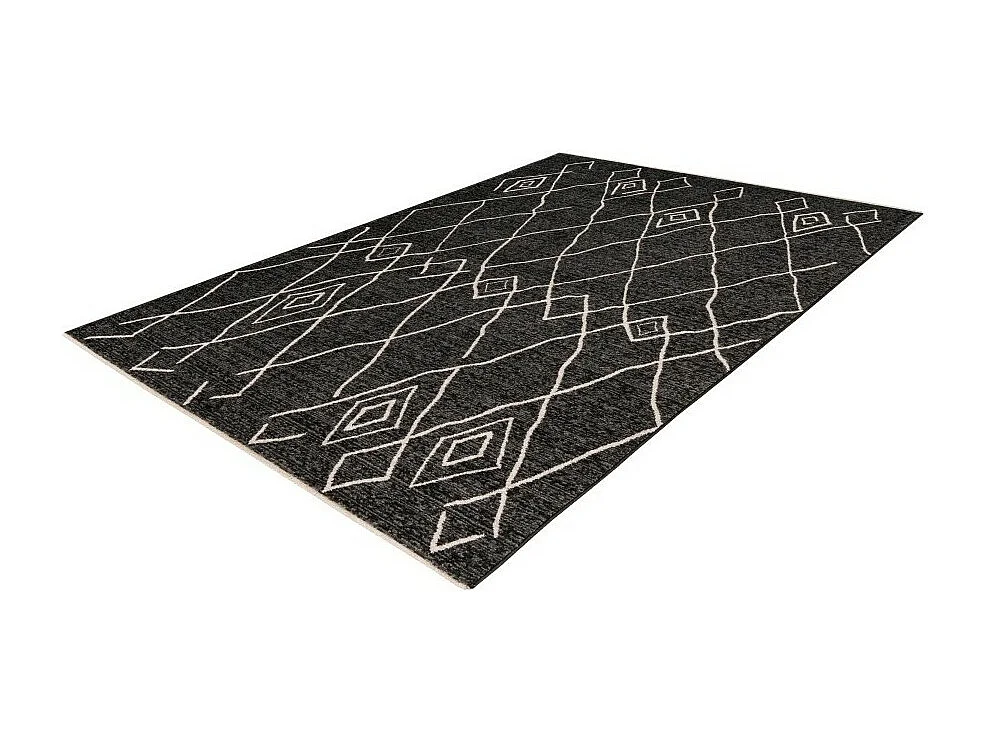 Tapete 170x120cm, design A205R na cor grafite - Conforto e elegância para o seu interior