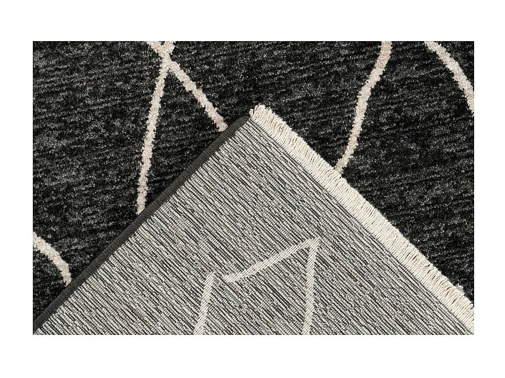 Tapis 170x120cm, design A205R coloris graphite - Confort et élégance pour votre intérieur