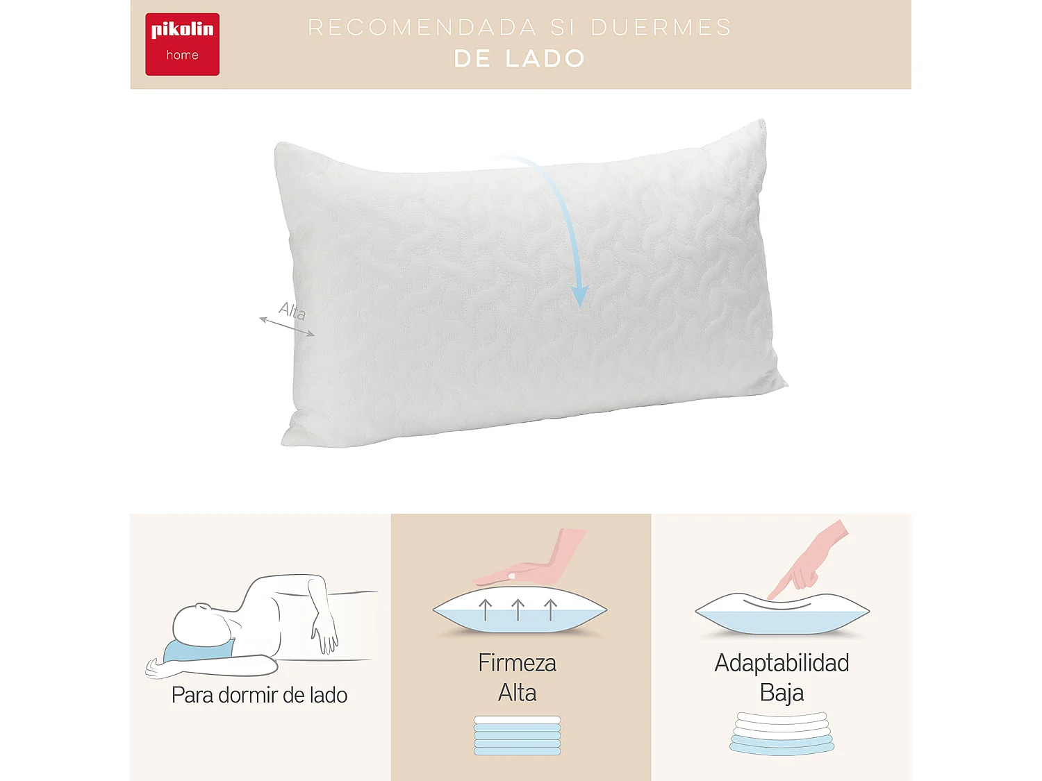 Almofada viscoelástica em flocos com confortável Aloe Vera | 40 x 90 cm