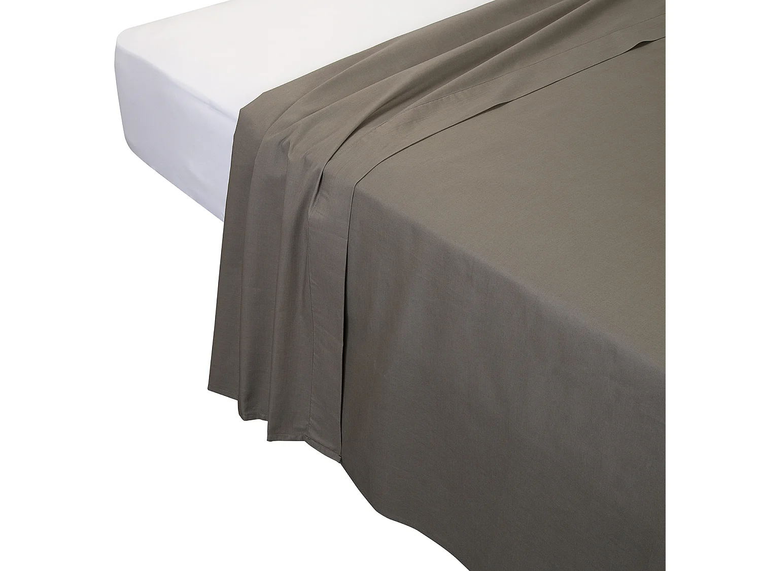 Drap de dessus, 100% coton couleur Perle