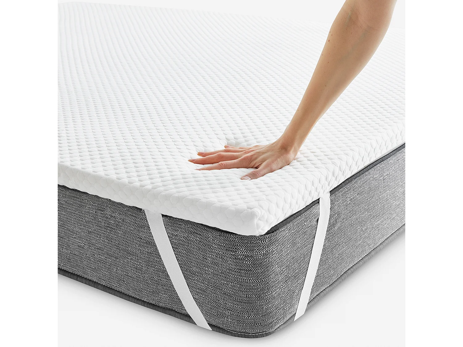 Topper de bambu viscoelástico de 5 cm - Super absorvente e fresco | 180 x 200 cm