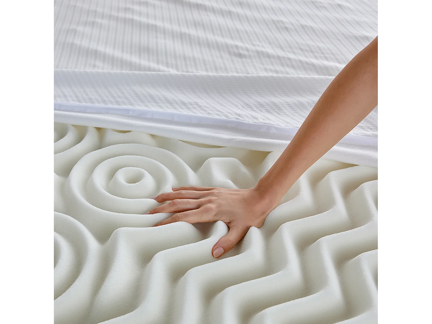 Surmatelas PIKOLIN ESSENTIAL 160 x 200 cm, mémoire de forme 7 cm, 5 zones