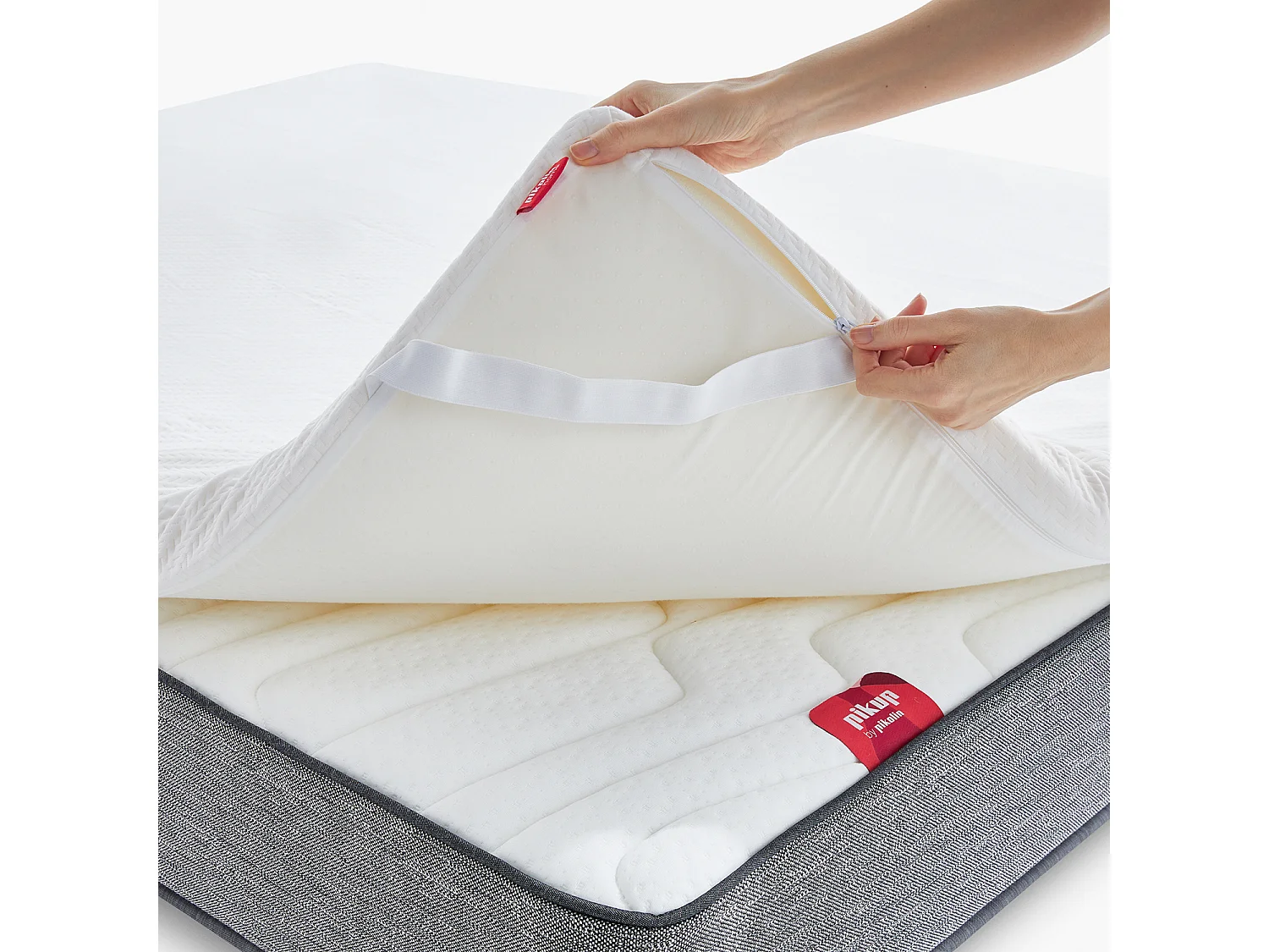Surmatelas PIKOLIN ESSENTIAL 135 x 190 cm, mousse à mémoire de forme 7 cm