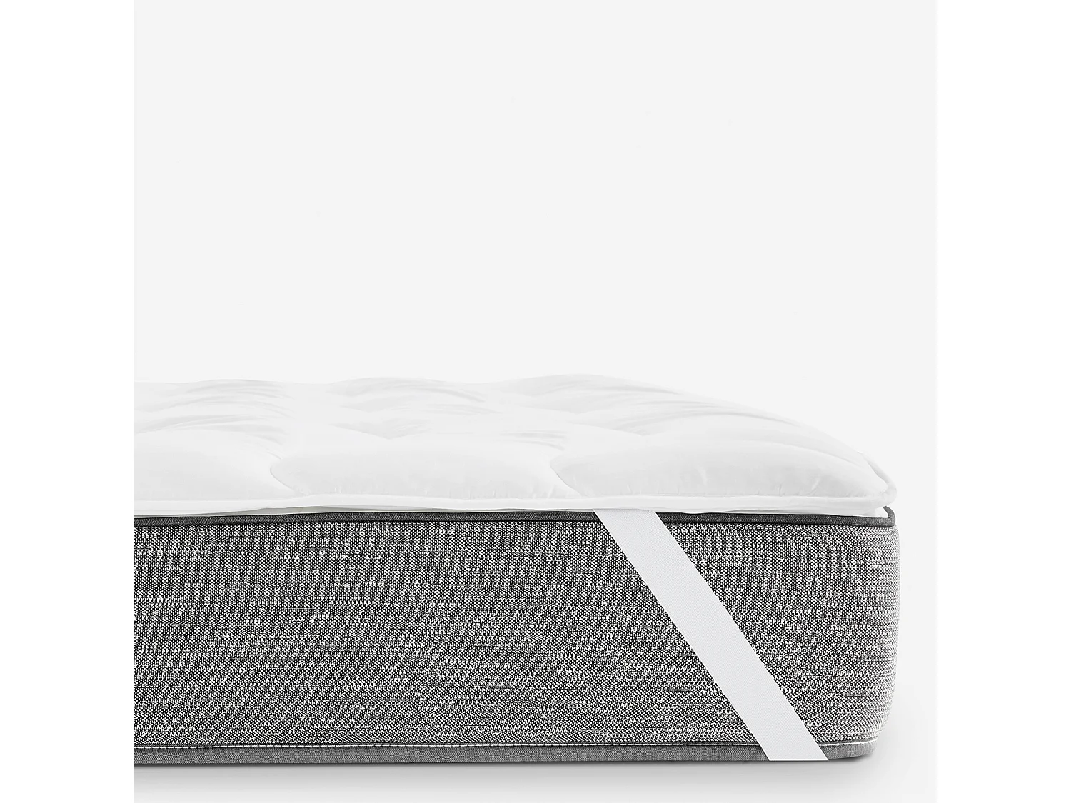 Surmatelas PIKOLIN CONFORT 135 x 190 cm, 3 cm, fibre creuse siliconée