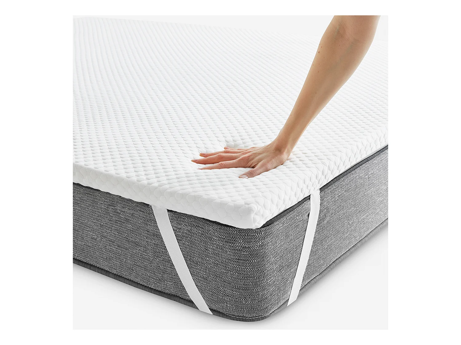 Topper de bambu viscoelástico de 5 cm - Super absorvente e fresco | 150 x 190 cm