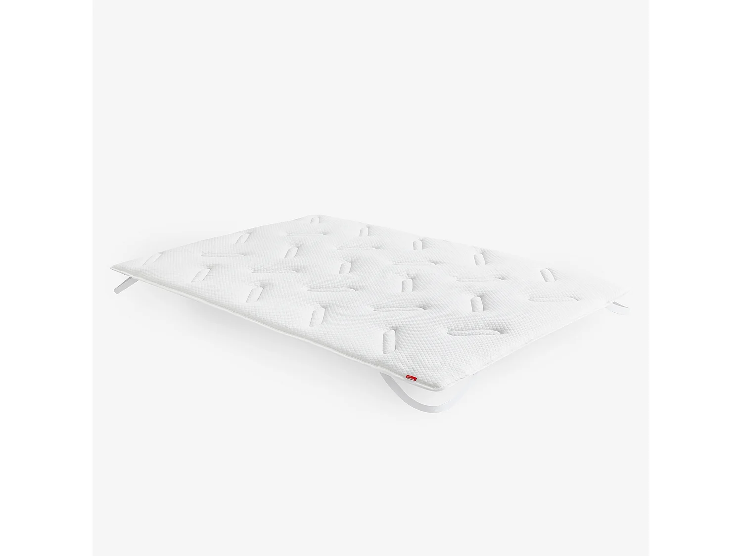 Visco-elastische topper van 3 cm en ademende vezel