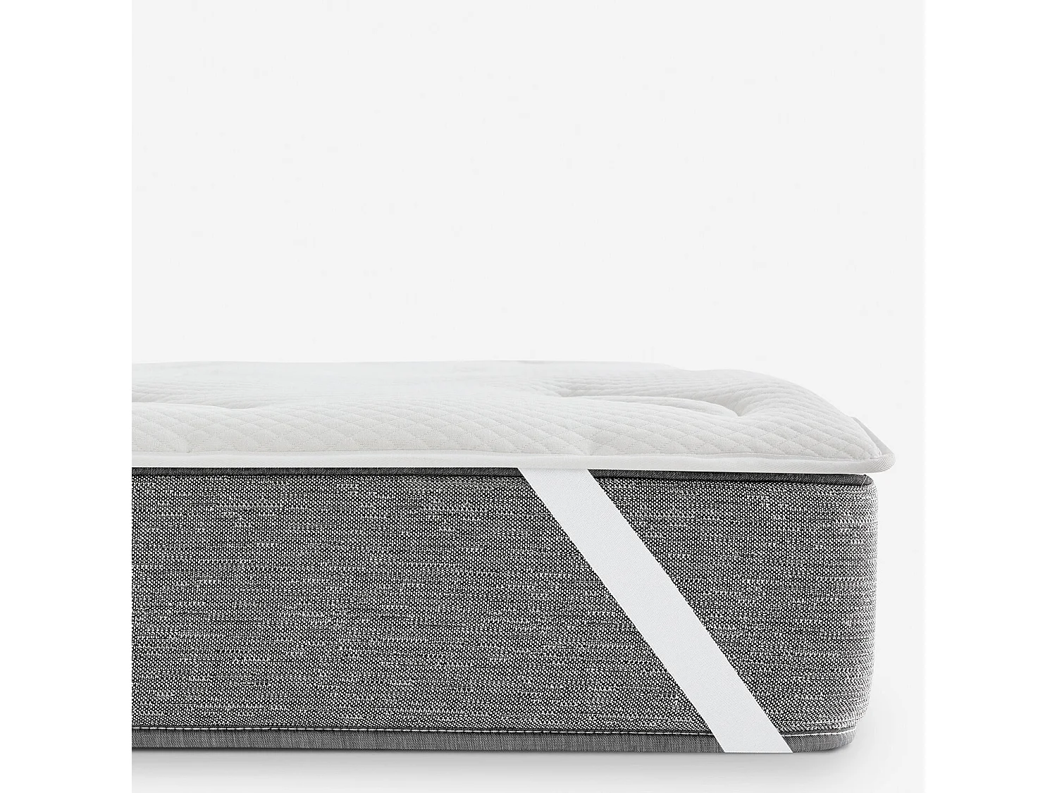 Surmatelas de 180 x 200 cm en mousse à mémoire de forme et fibre creuse siliconée de 3 cm - CONFORT de PIKOLIN HOME