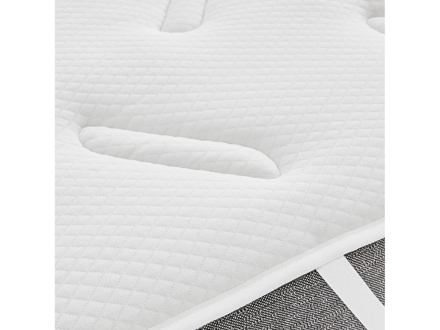 Surmatelas de 160 x 200 cm en mousse à mémoire de forme et fibre creuse siliconée de 3 cm - CONFORT de PIKOLIN HOME