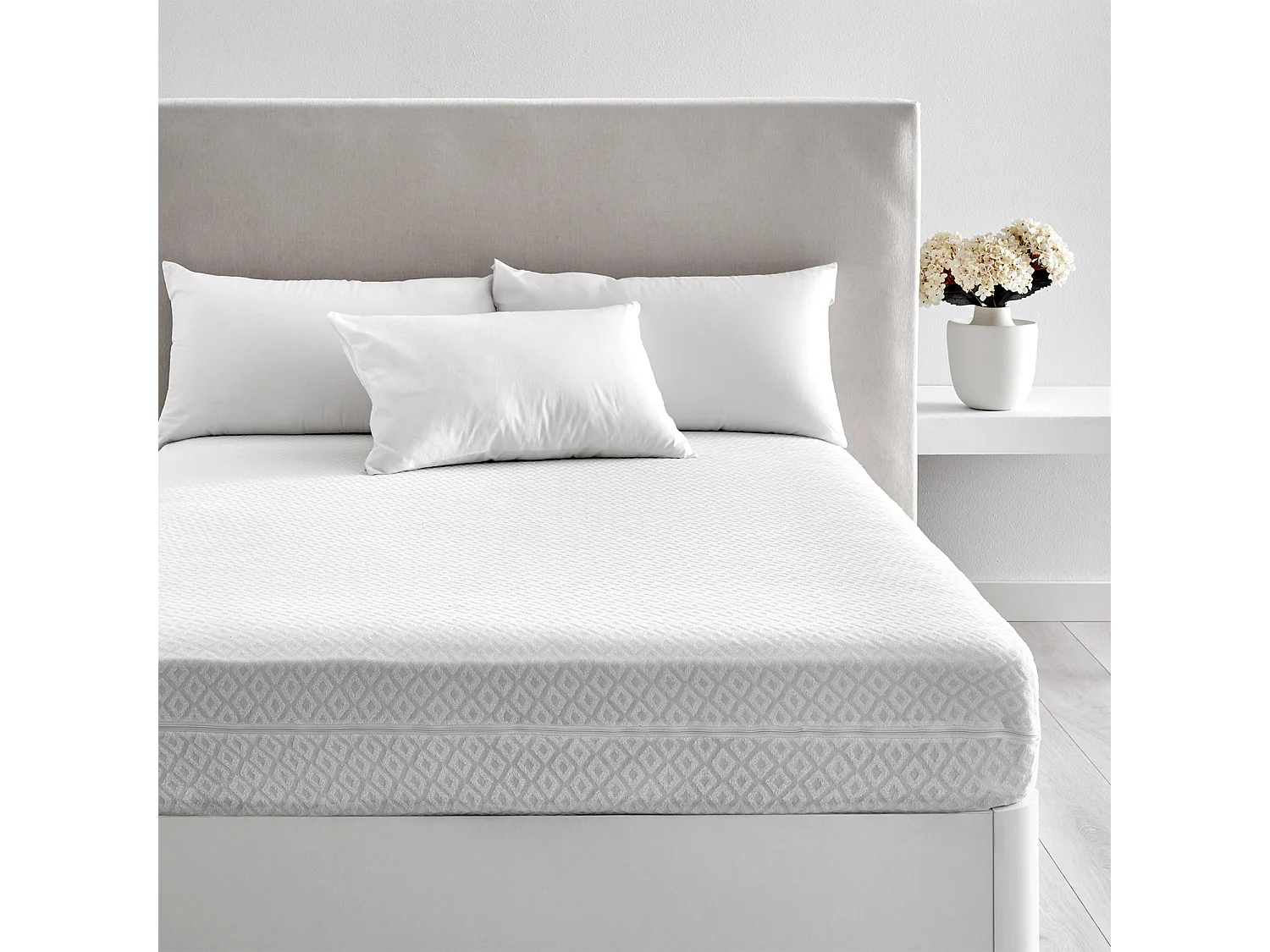 Funda de colchón 150x196cm | PIKOLIN HOME | Cremallera U | 30cm