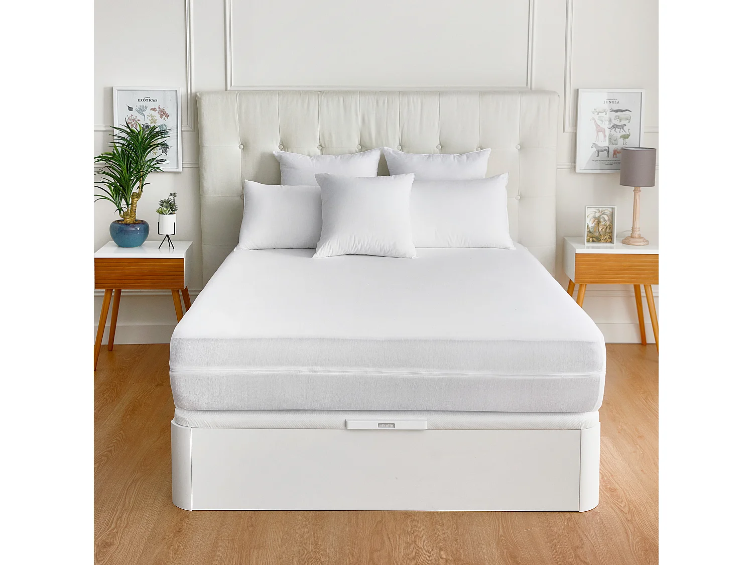 Funda de colchón con tratamiento antialérgico 90x200cm Pikolin Home