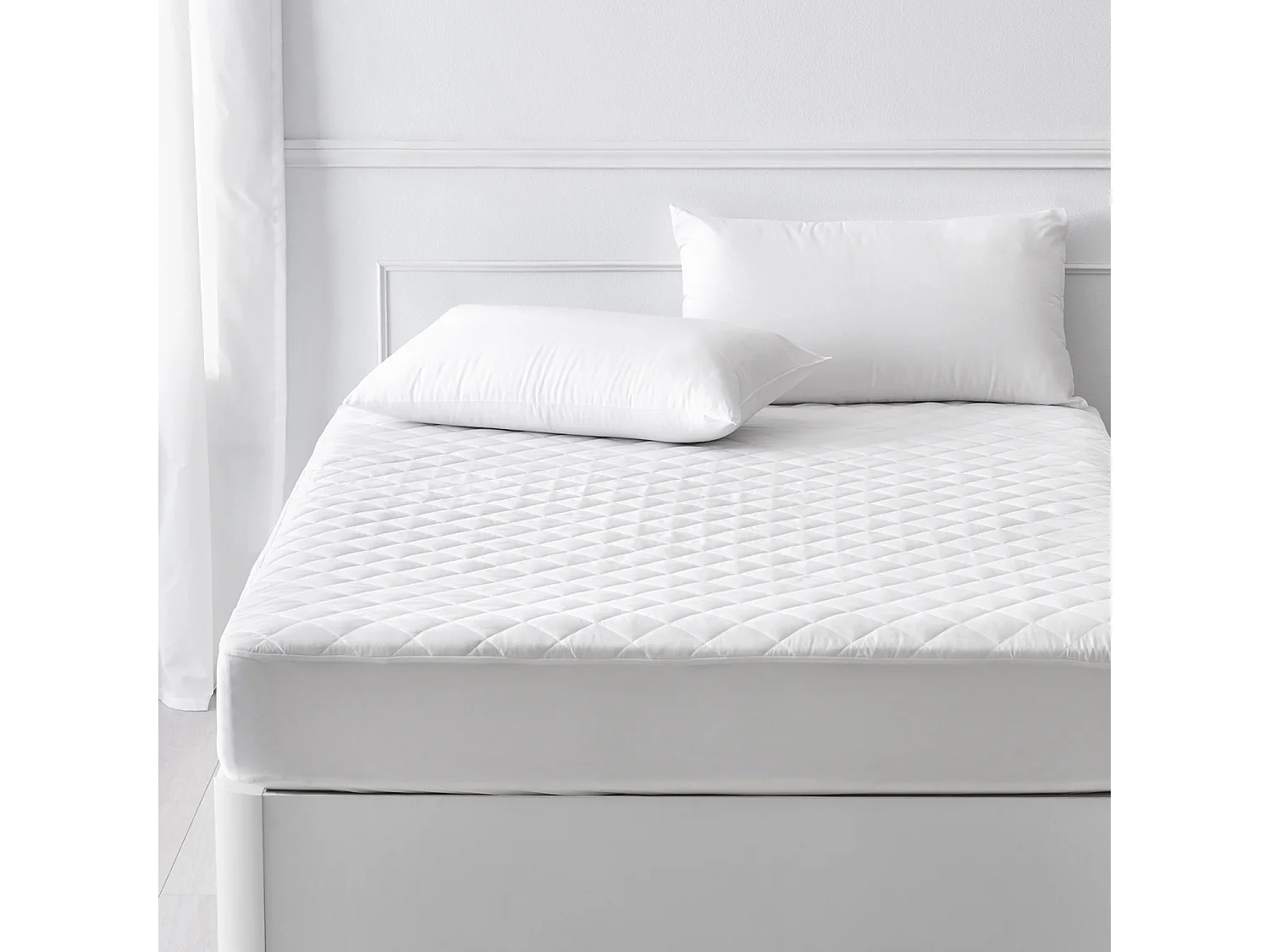 Protège-matelas matelassé respirant Aloe Vera
