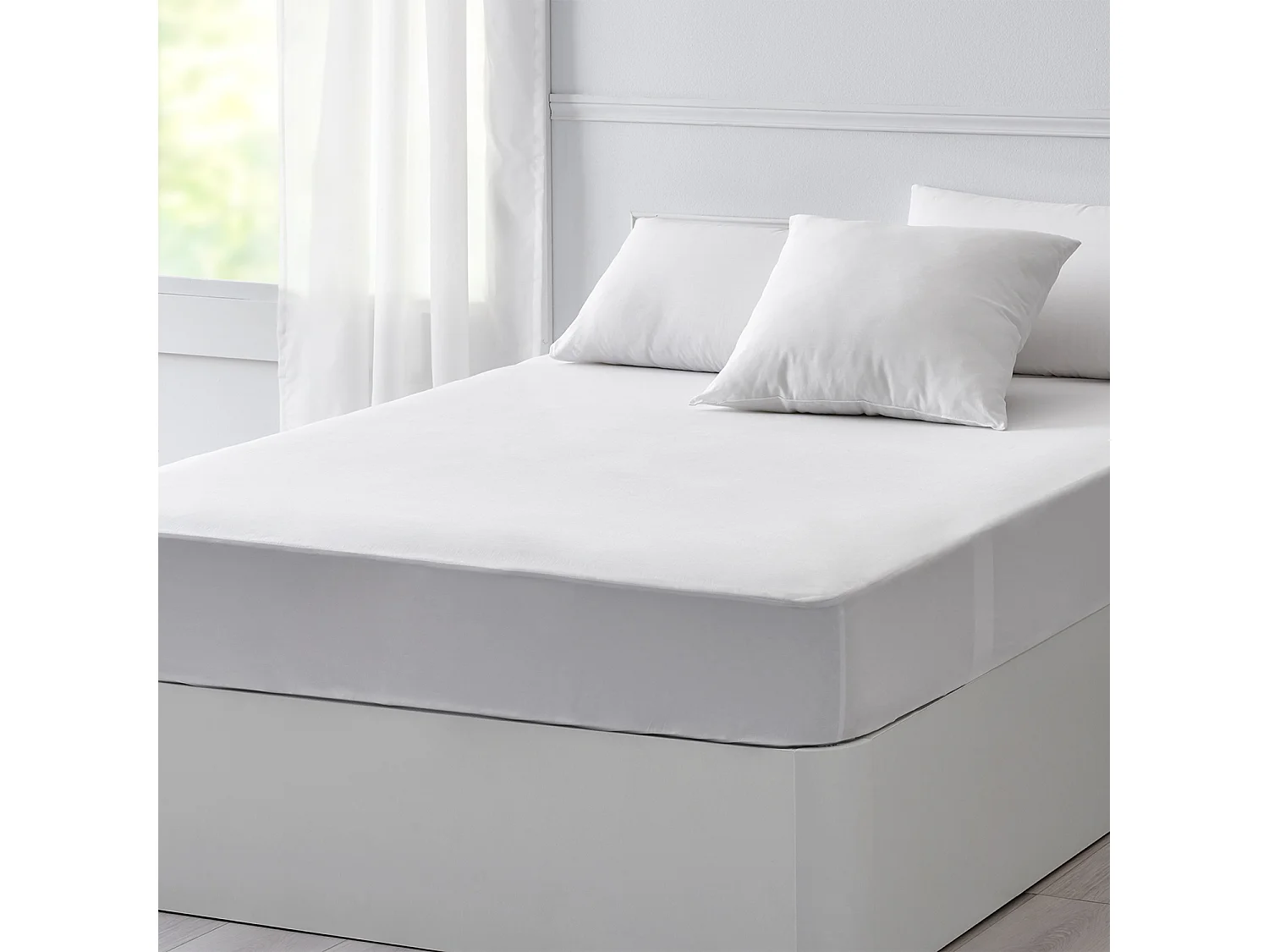 Hoeslaken en matrasbeschermer Thermic + Tencel 2 in 1