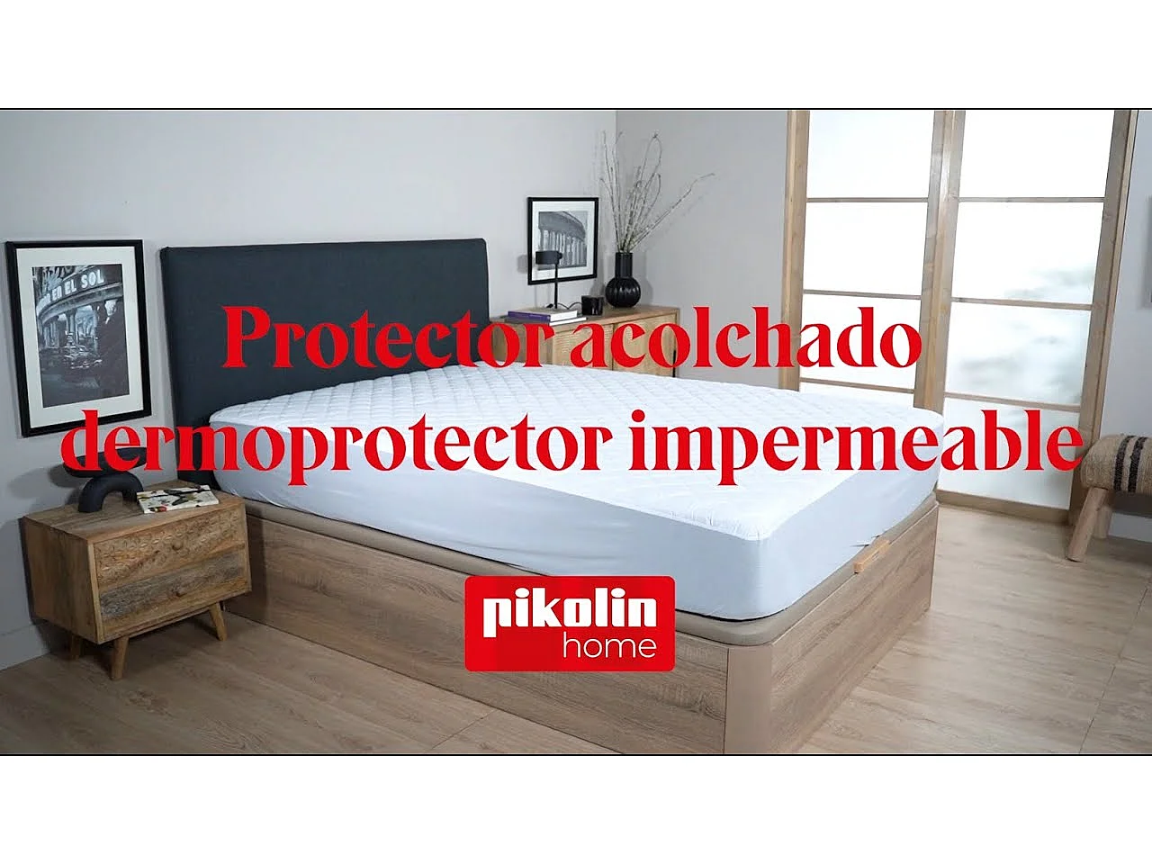 Protège-matelas 160 x 196 cm imperméable Aloe Vera - PIKOLIN HOME