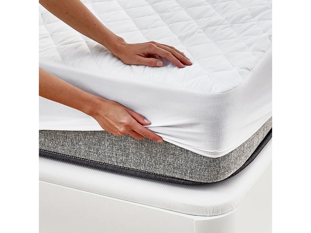 Protège-matelas matelassé respirant Aloe Vera