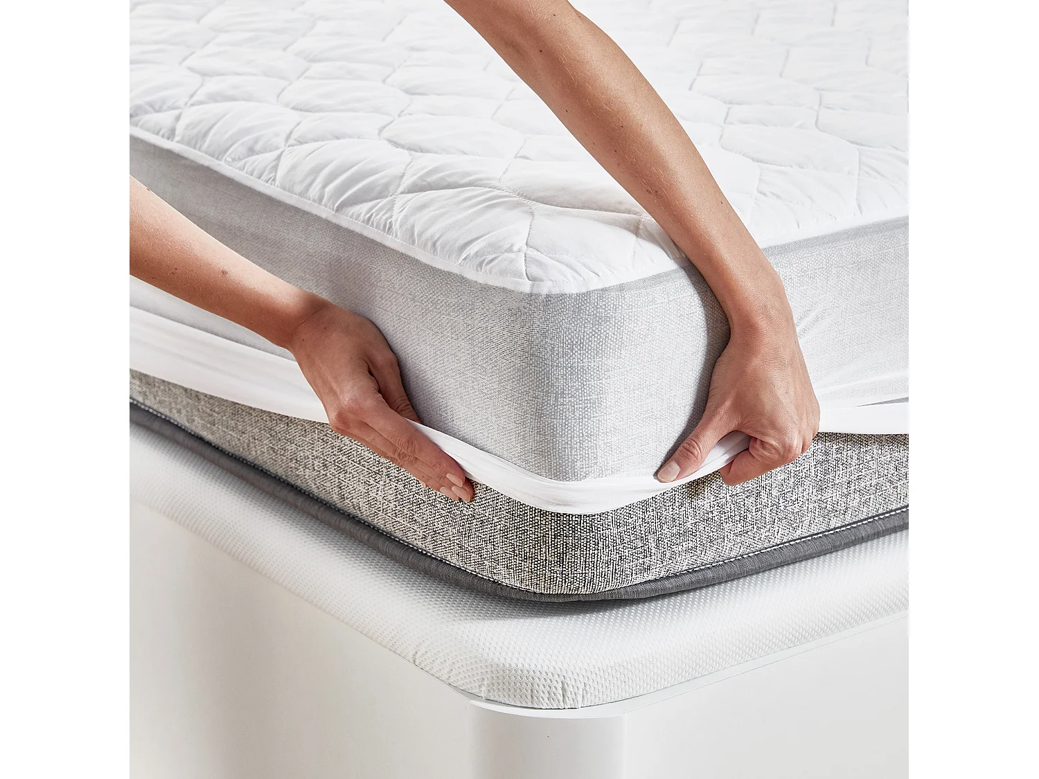 Protège-matelas matelassé doux et respirant