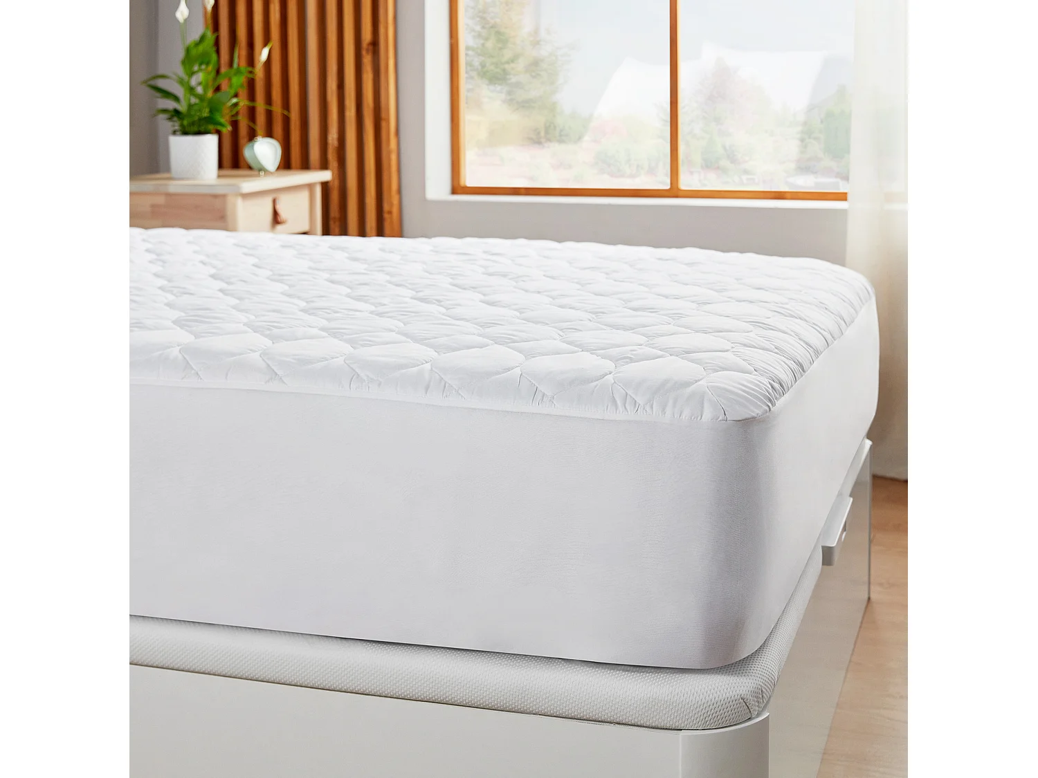Protège-matelas matelassé doux et respirant