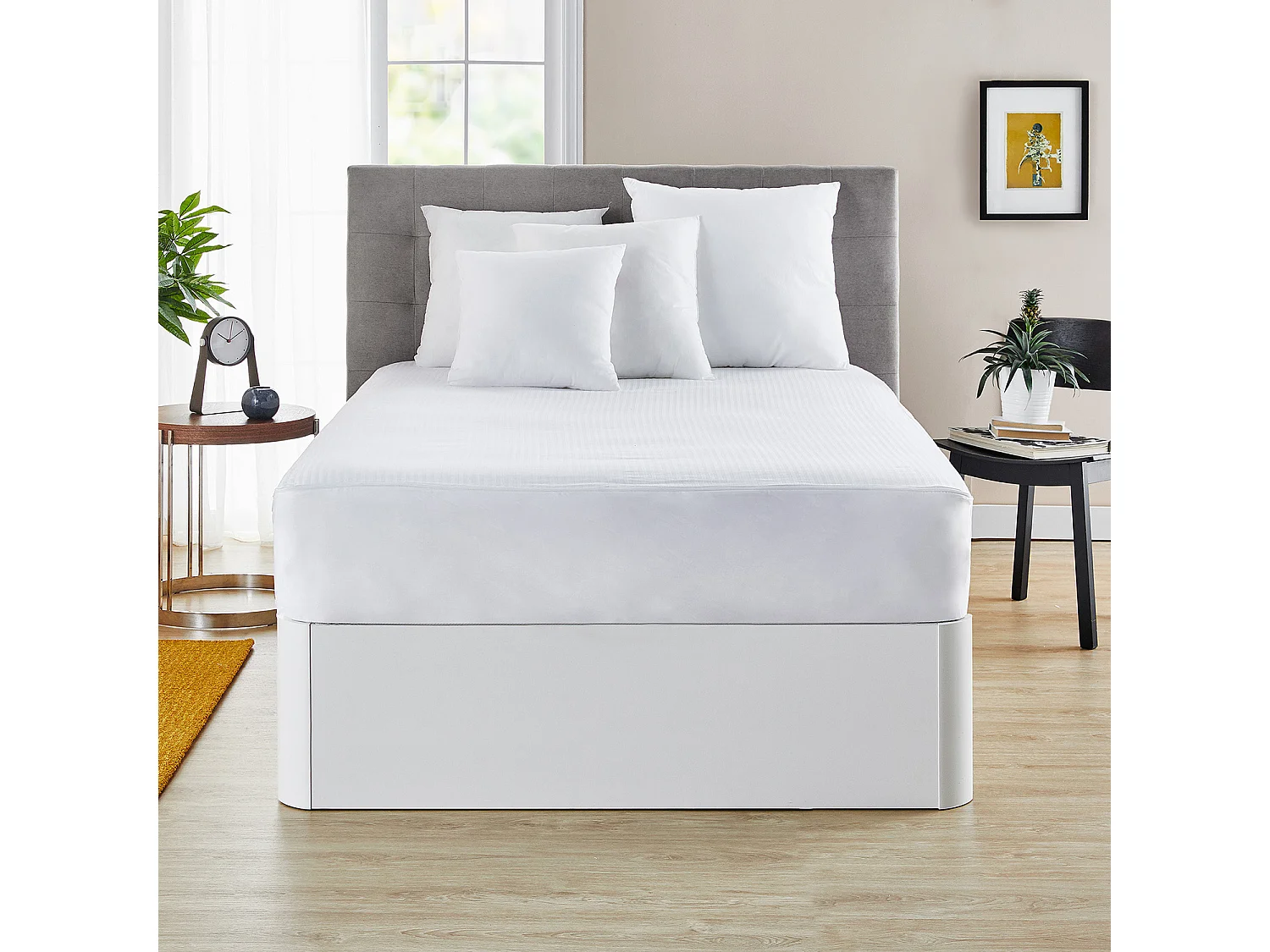 Protège-matelas de 200 x 196 cm en coton de 3 cm - NATURAL de PIKOLIN HOME