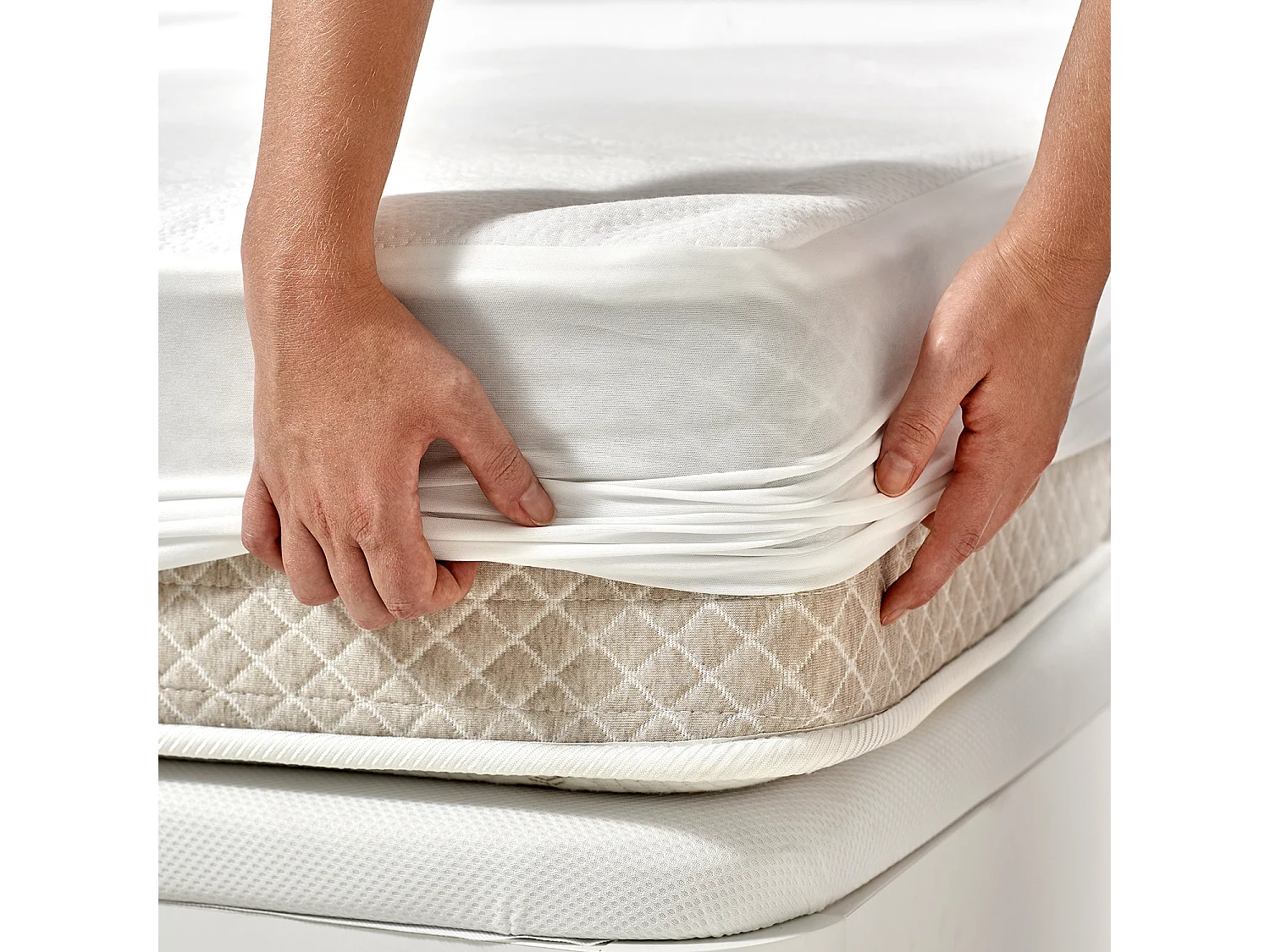 Protège-matelas de 180 x 196 cm en tENCEL™ et polyester de 3 cm - FRESH de PIKOLIN HOME