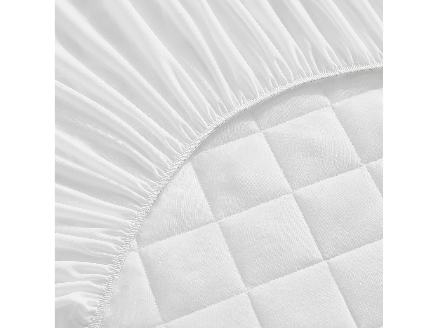 Protège-matelas antiallergique avec rembourrage en microfibre