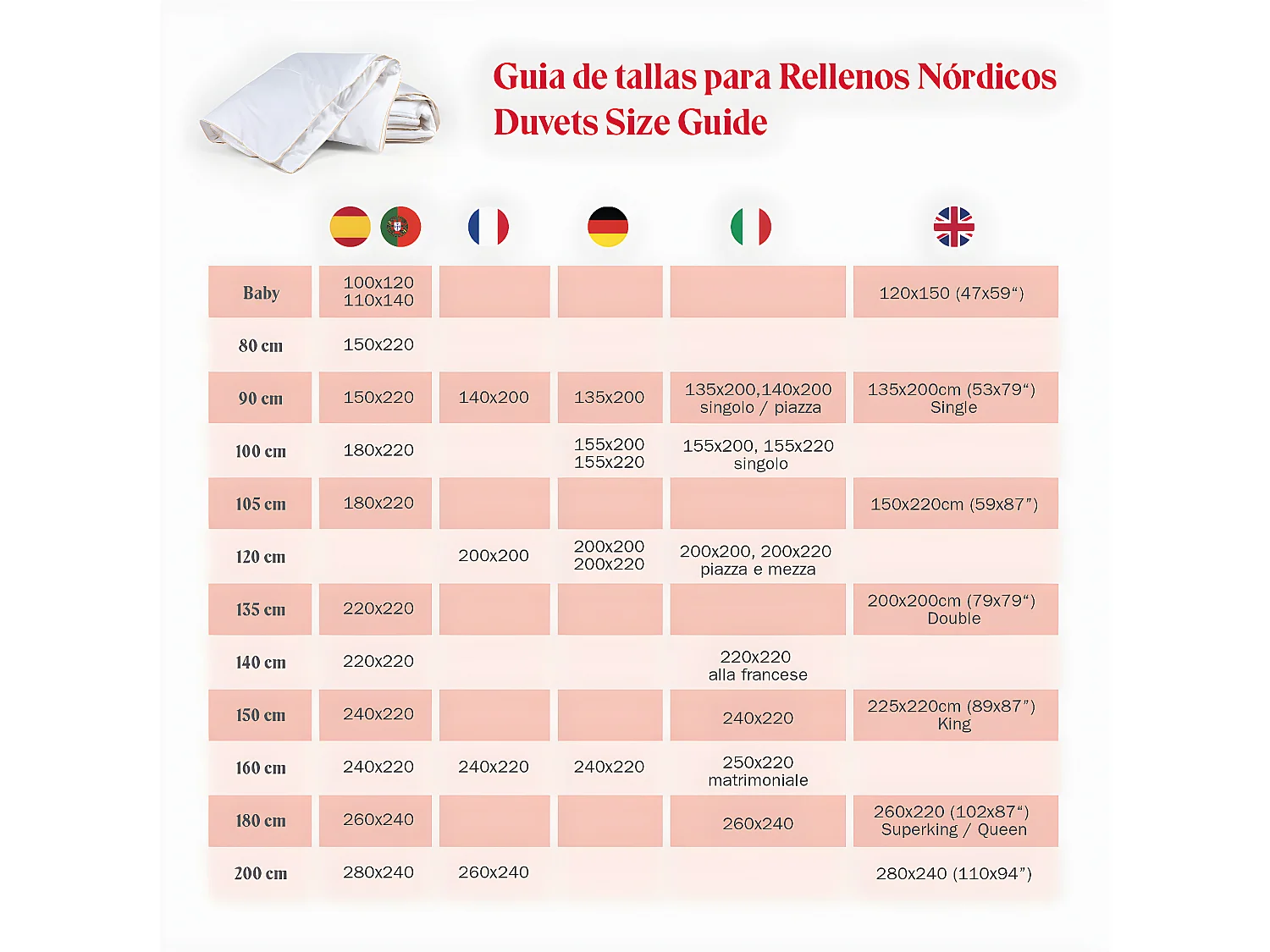 Couette 300gr Fibre pour l'hiver