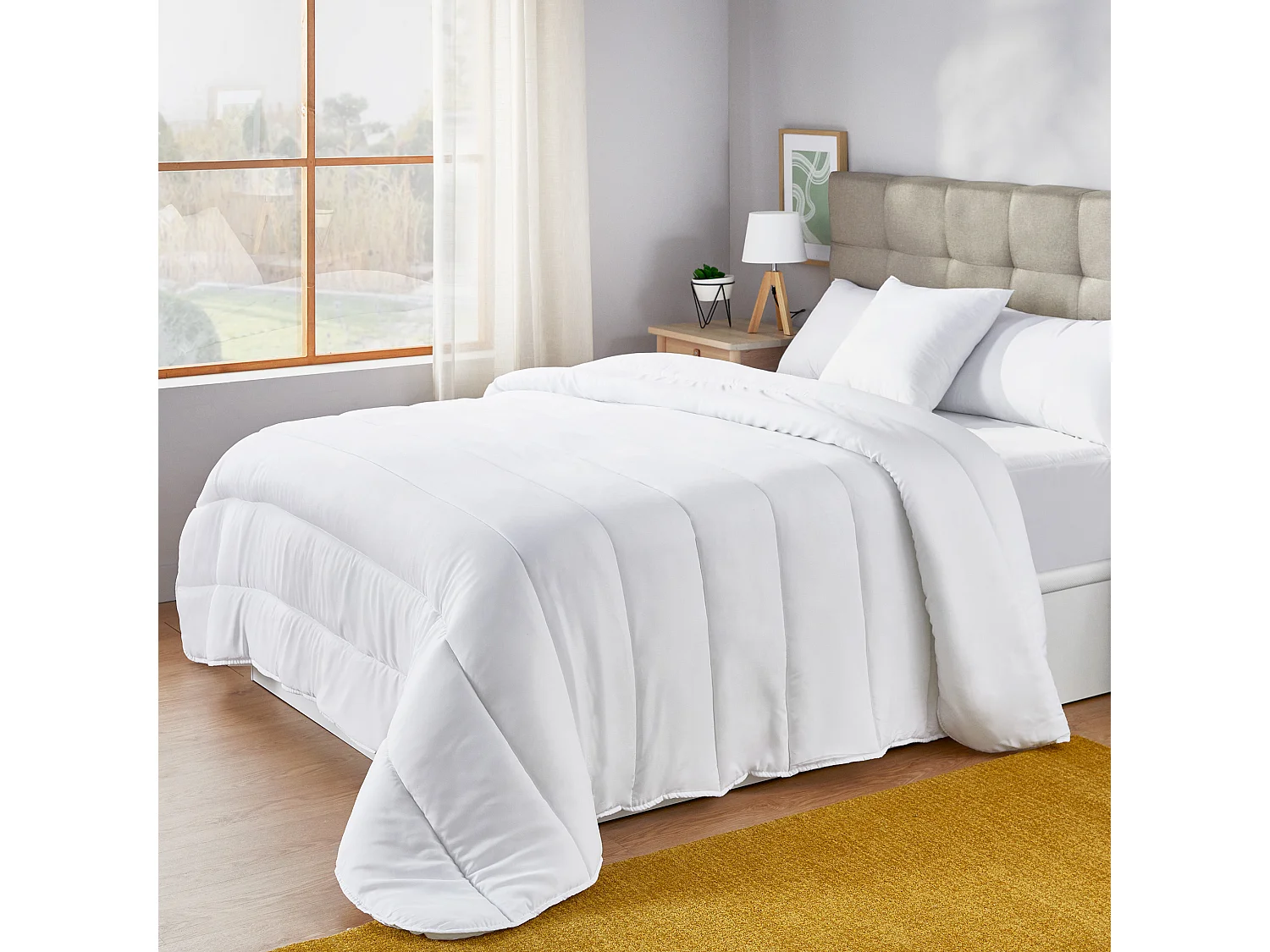 Couette microfibre antiallergique 300gr extra douce