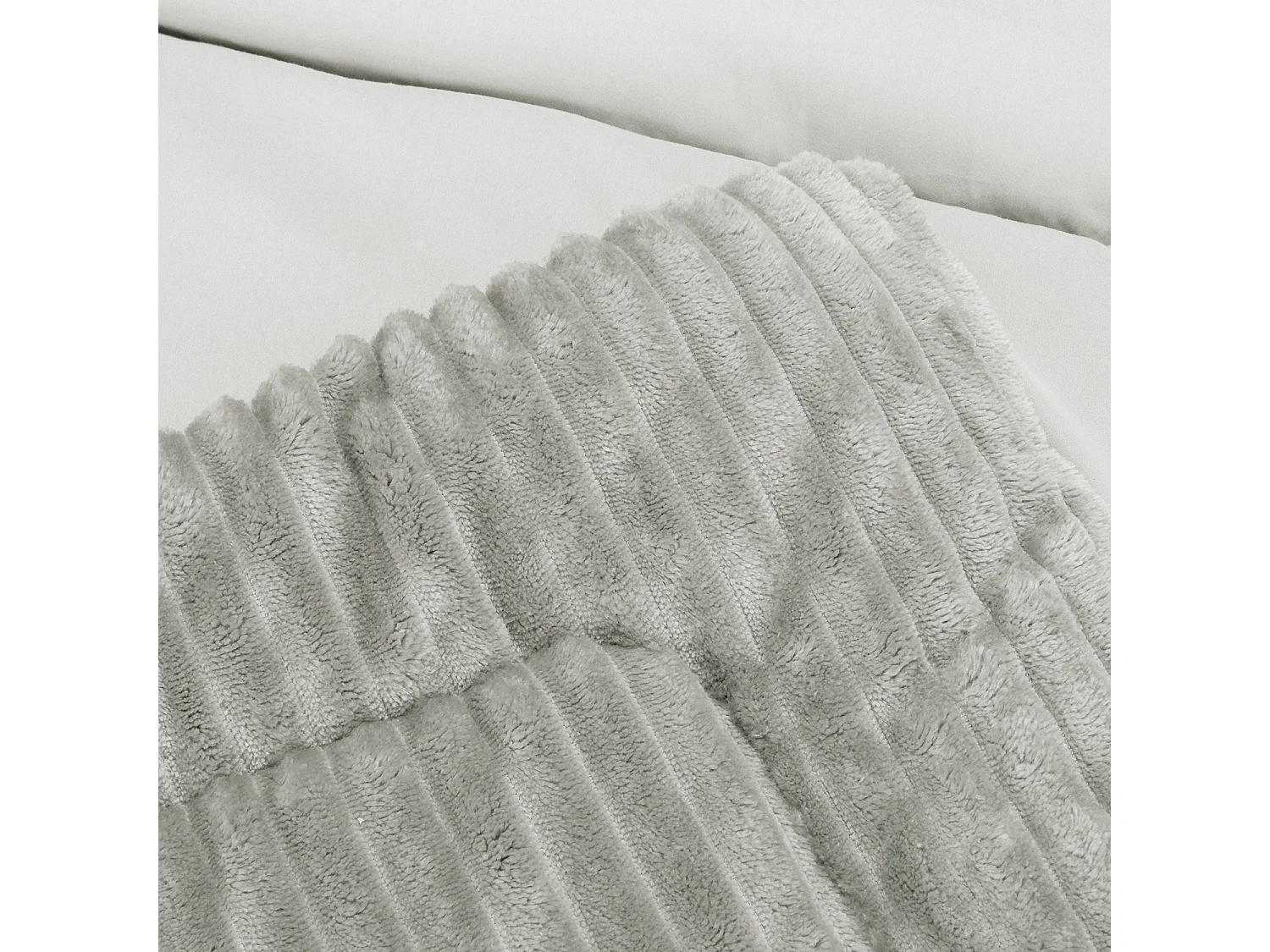 Couette Fibre Velvet 500gr Stripes Naturel