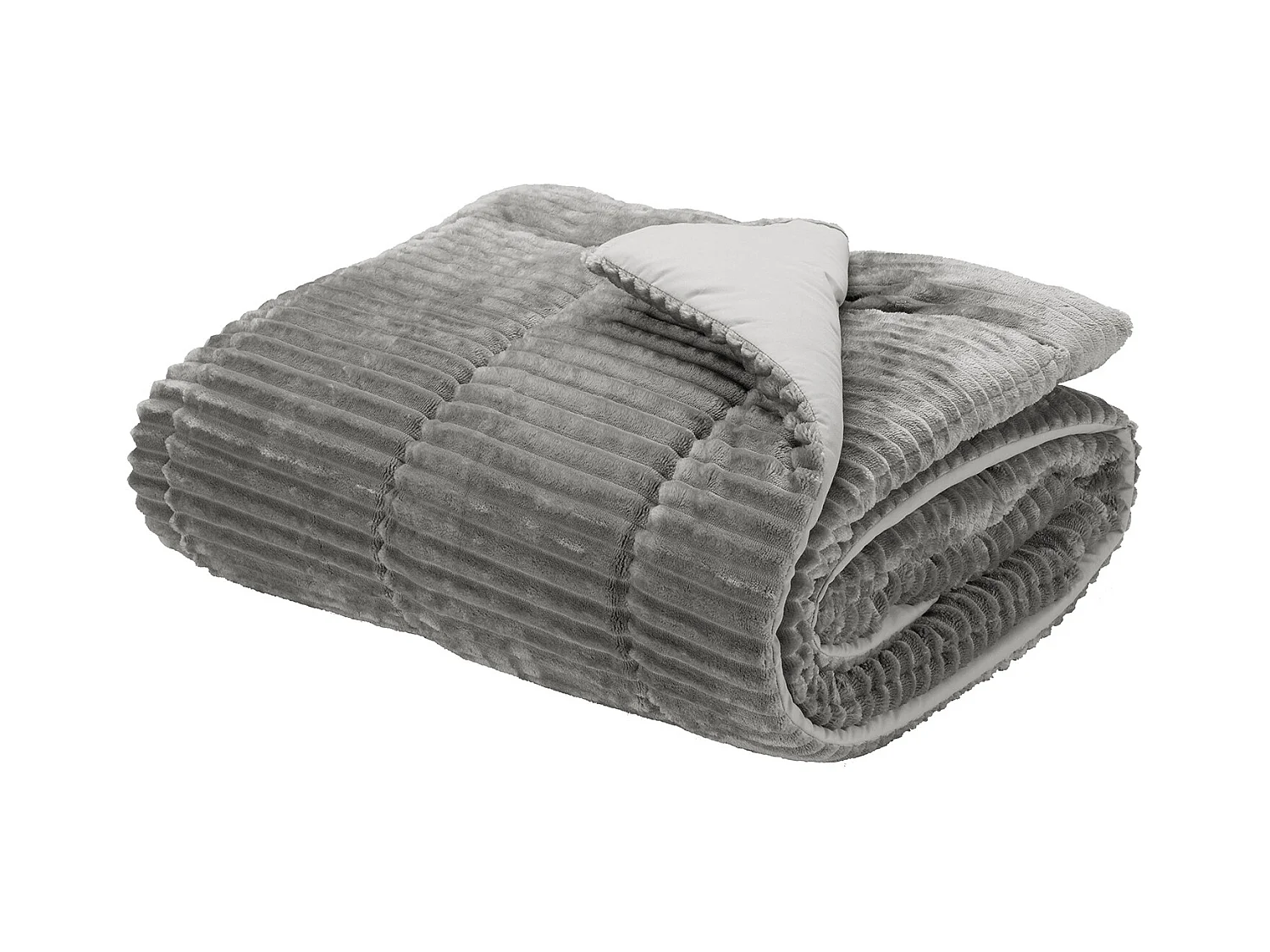 Edredón Nórdico Fibra Terciopelo 500gr Raya Gris Cama 90 Pikolin Home