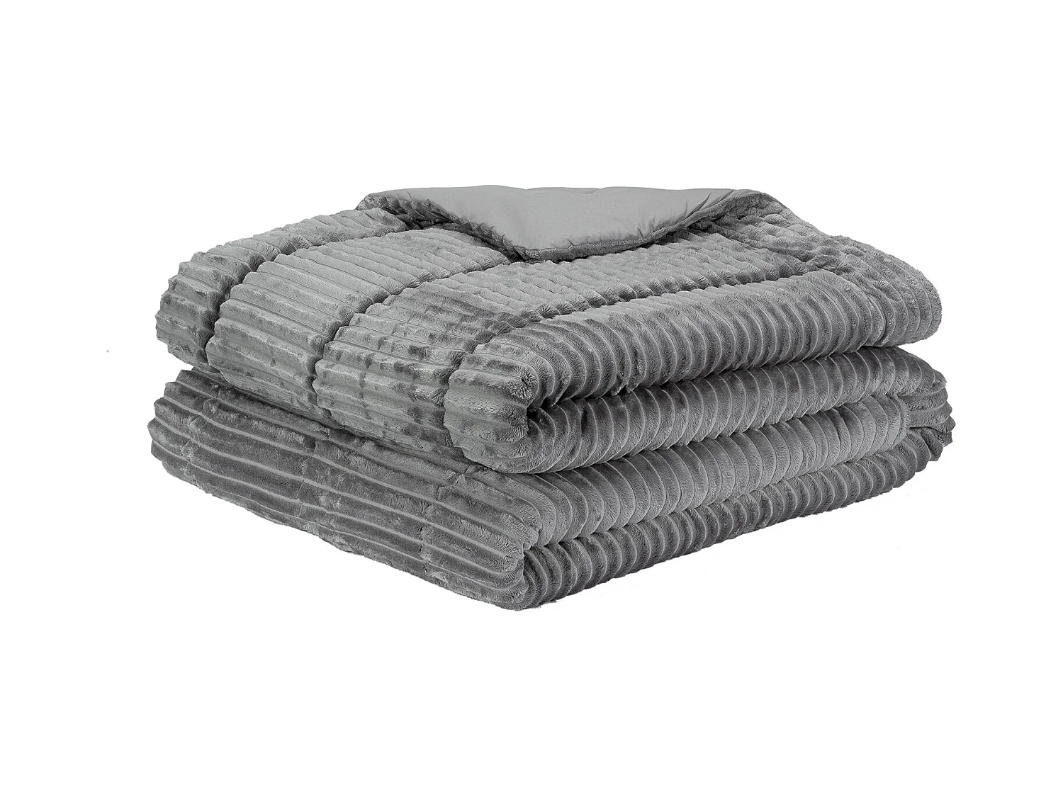 Edredón Nórdico Fibra Terciopelo 500gr Raya Gris Cama 90 Pikolin Home