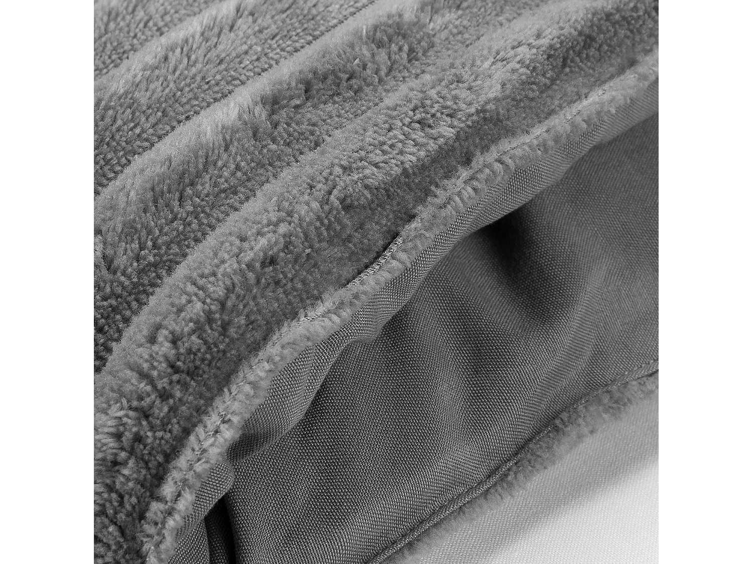 Couette Fibre Velvet 500gr Stripes Gris