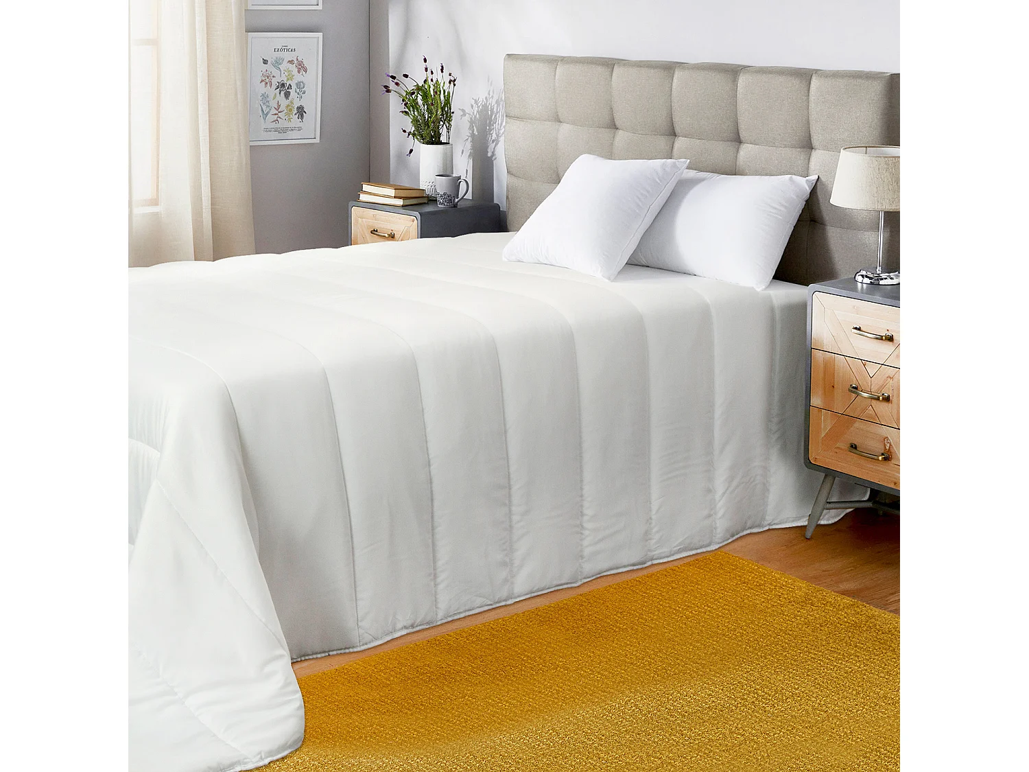 Couette en fibre de 400gr antiallergique et extra douce