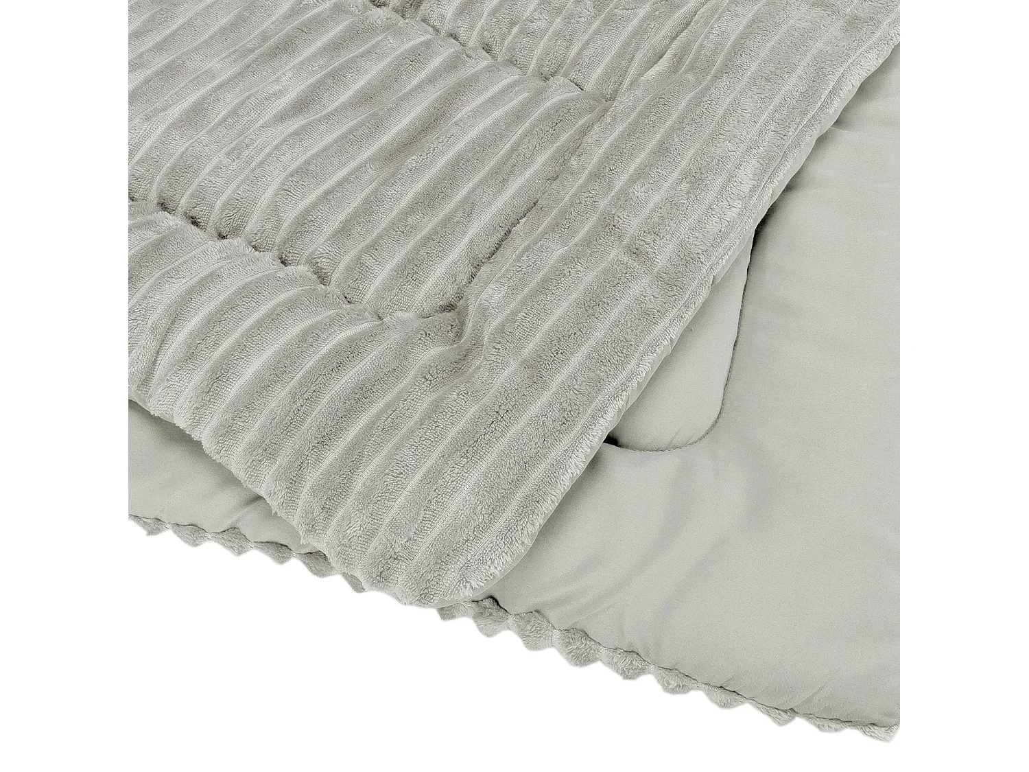 Couette Fibre Velvet 500gr Stripes Naturel