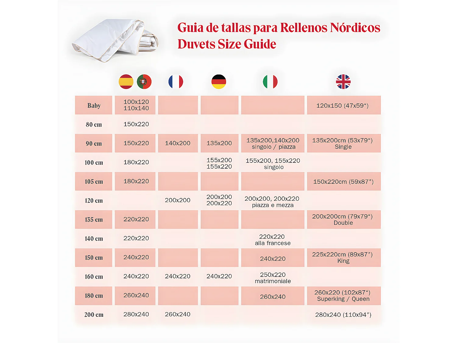 Couette 300gr Fibre pour l'hiver