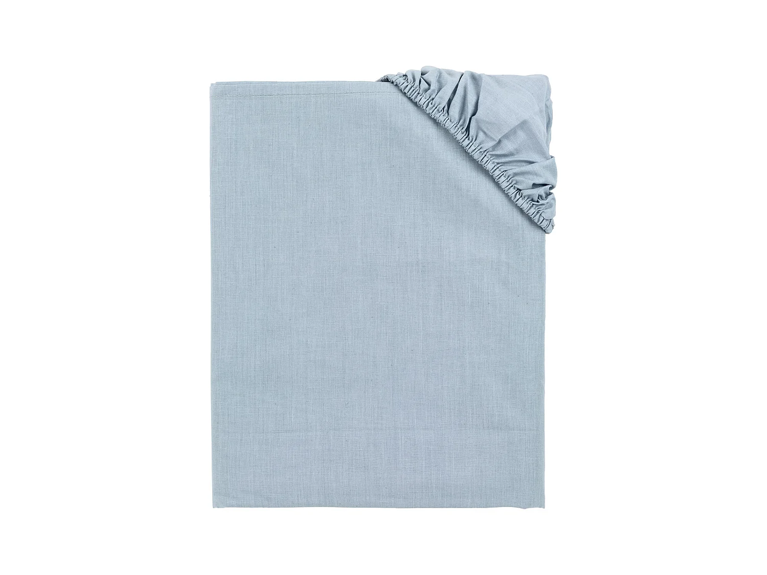 Hoeslaken van 100% ademend katoen parelgrijze kleur