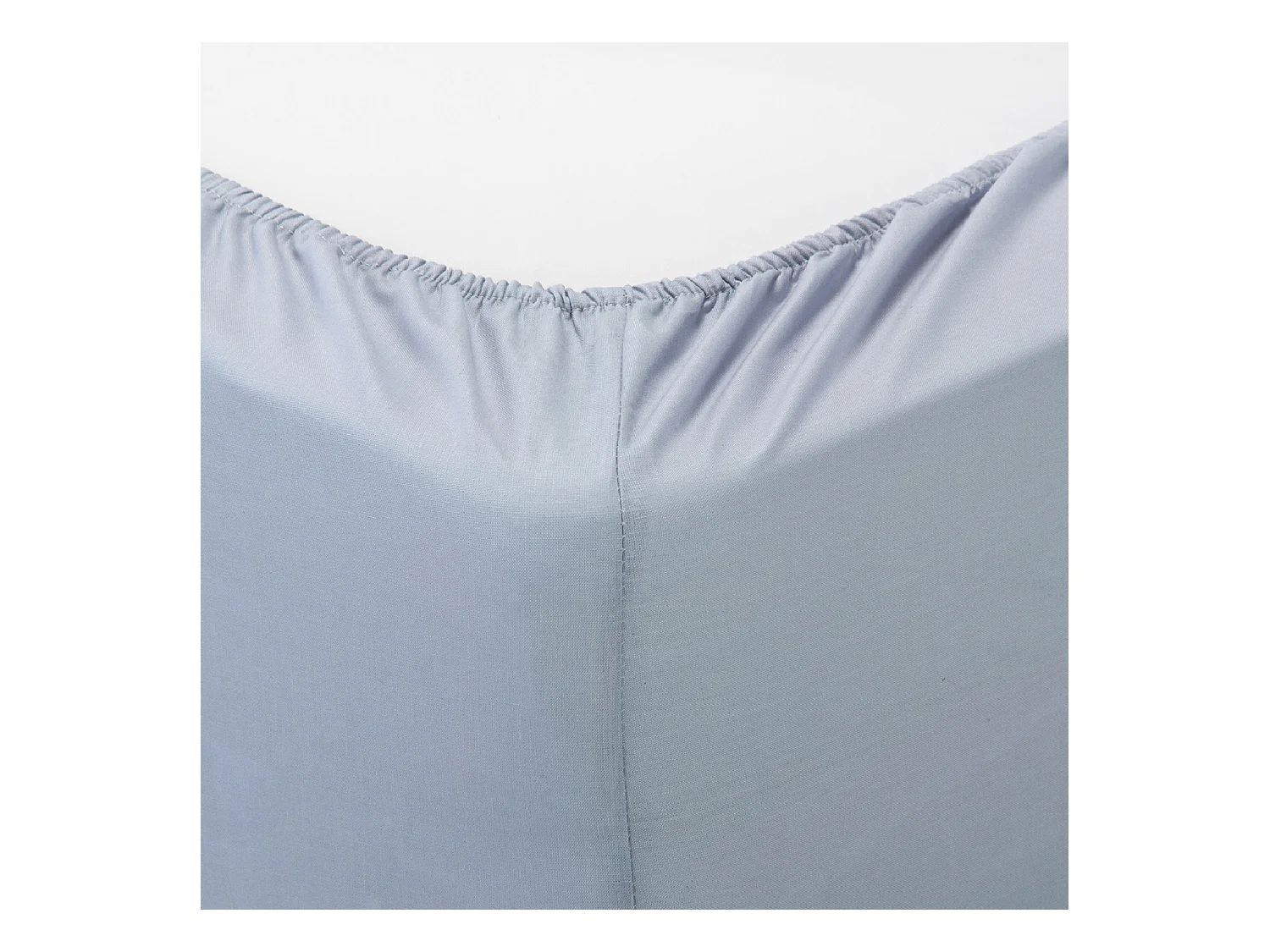 Hoeslaken van 100% ademend katoen parelgrijze kleur