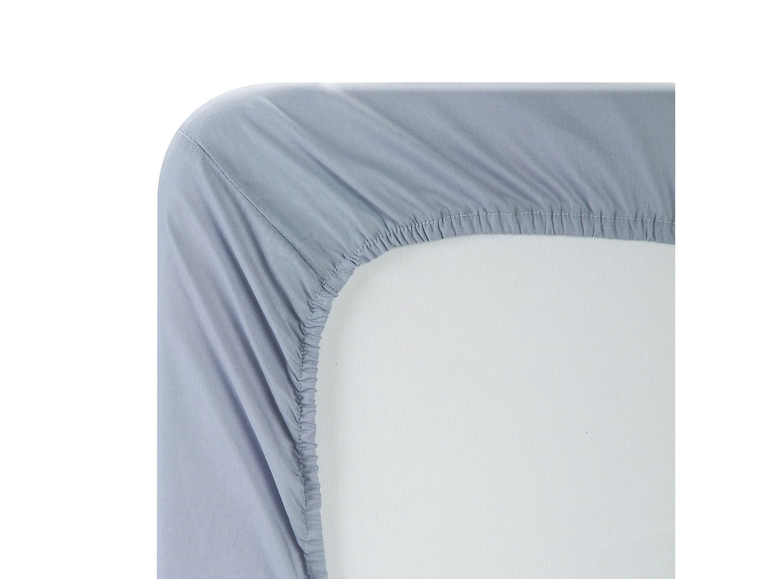 Drap-housse élastique 100 % coton respirant Perle