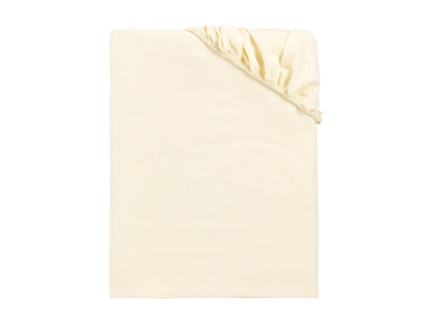 Drap-housse élastique 100 % coton respirant Beige