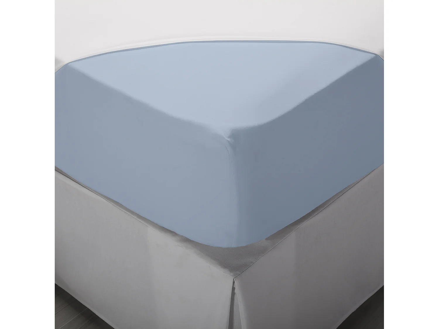 Lot de 2 draps-housses Ajustable Bleu