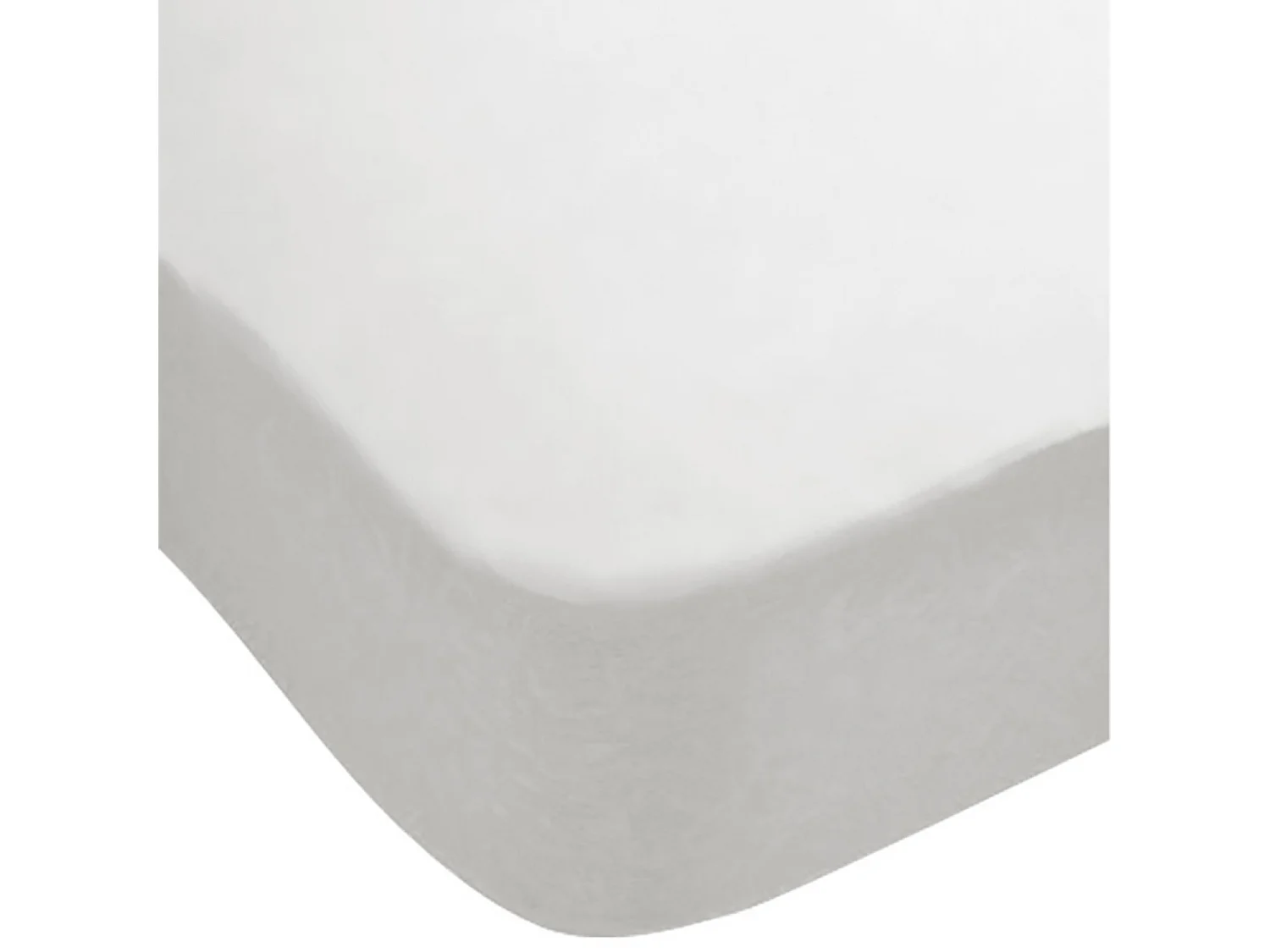 Drap-housse blanc 180 x 200 cm en percale de coton, 200 fils - PIKOLIN HOME