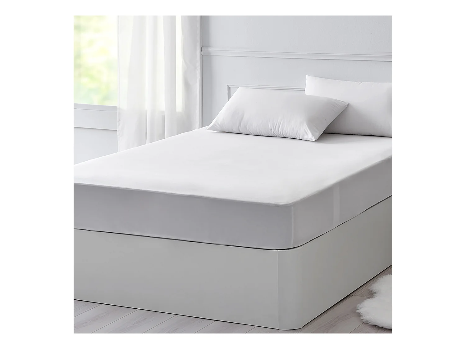 Lot de 2 draps-housses Ajustable
