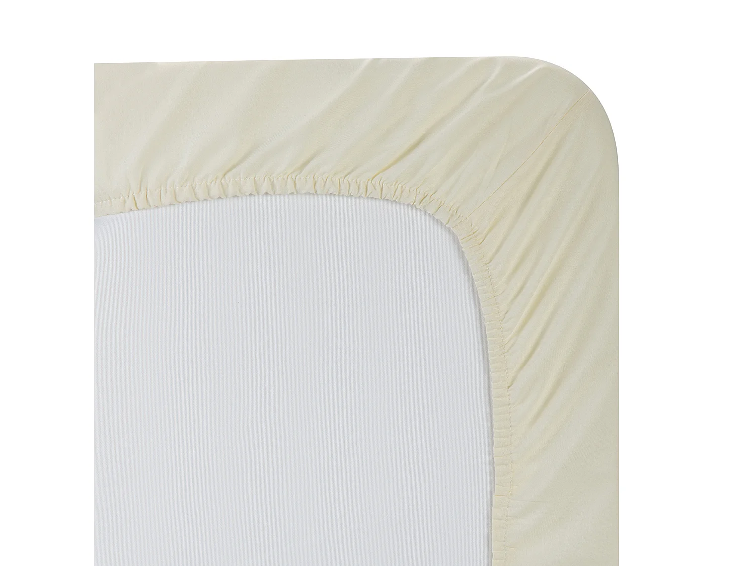 Lenzuolo da sotto con angoli 100% cotone traspirante  Beige