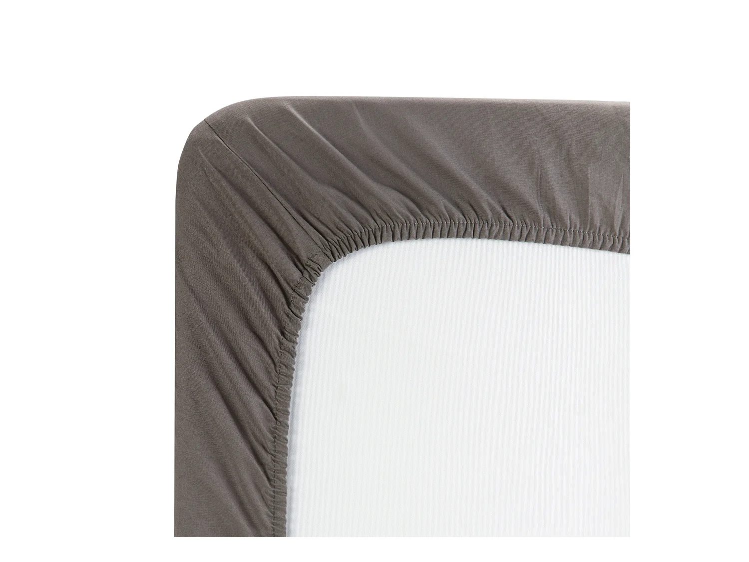 Hoeslaken van 100% ademend katoen grijze kleur